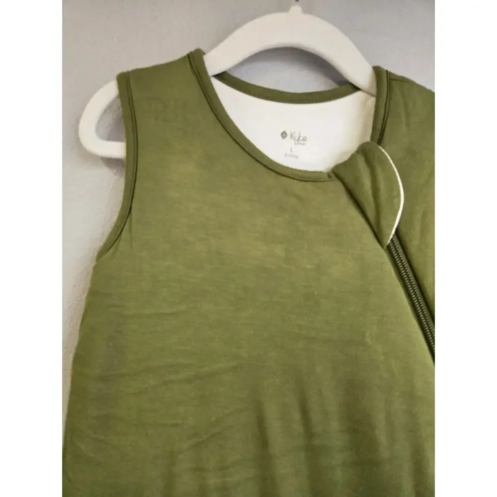 Kyte Baby Olive Green Bamboo Rayon Sleep‎ Bag Sack 2.5 TOG Size Large